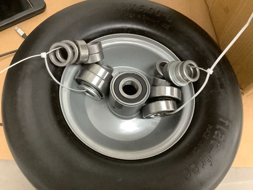 13x5.00-6 Flat Free Lawn Mower Tire and Wheel - Image 2 - Lot 7759