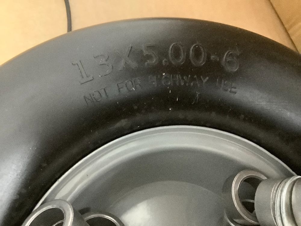13x5.00-6 Flat Free Lawn Mower Tire and Wheel - Image 3 - Lot 7759