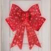 Pre-Lit Large Christmas Bow Decoration, Holiday Decor w/ 8 Functions - Thumbnail 1