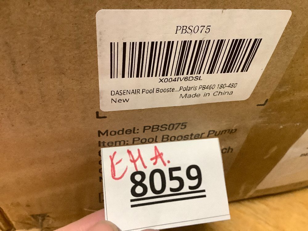 DASENAIR Booster Pump,3/4 HP Pure Copper Motor with Dual Voltage(115V or 230V),IPX4 Waterproof Compatible for Pressure Side Pool Cleaners Vac-Sweep 280,380,3900 - Image 4 - Lot 8059
