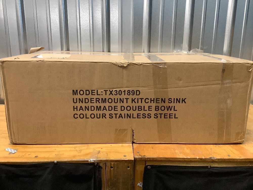 30 Inch Double Bowl Kitchen Sink Undermount,16-GaugeT304 Stainless Steel Kitchen Sink,50/50 Undermount Double Sinks with Accessories,Deep Sinks with Brushed Finish - Image 3 - Lot 8061