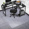 Chair Mat for Carpet, SALLOUS 46" x 60" Office Chair Mat for Carpeted Floors, Heavy Duty Vinyl Floor Mat with Grips, Floor Protector Computer Desk Mat for Home Office (Clear, Rectangular) - Thumbnail 1