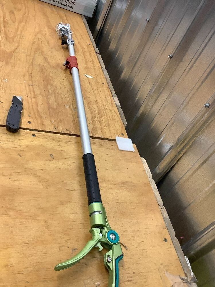 GARTOL Pruner for Garden, Cut Upto 1 Inch & Hold Telescopic Pole Pruner, Fruit Picker with Rotating Blade Head, Lightweight Aluminum Extendable Handle for Tree Branch Cutter, 3.67-5.45 FT, Silver - Image 2 - Lot 8068