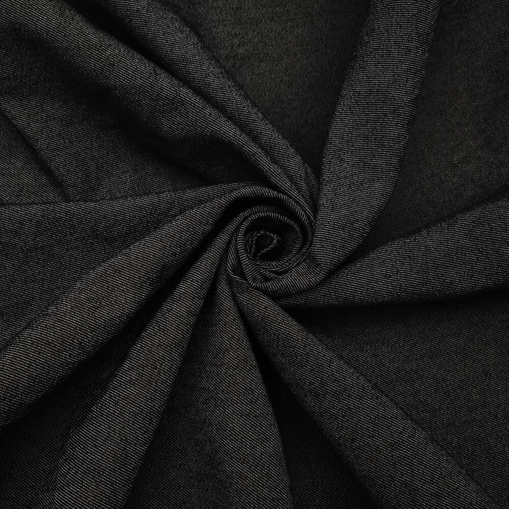 10 Yard 8 oz Black Denim Fabric for Sewing, Crafting Stylish Black Denim Fabric for Jean Material(60''x360'') - Image 1 - Lot 8073