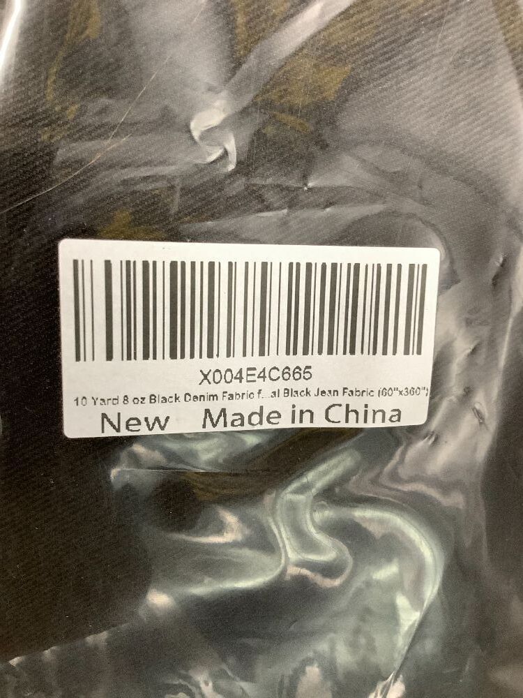 10 Yard 8 oz Black Denim Fabric for Sewing, Crafting Stylish Black Denim Fabric for Jean Material(60''x360'') - Image 4 - Lot 8076