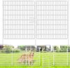 15 Panels No Dig Fence with Gate, 32 in(H) X 36 ft(L) Garden Decorative Fence Animal Barrier for Dogs, Rustproof Metal Garden Edging Border for Outdoor, Yard, Patio, Black, White - Thumbnail 1