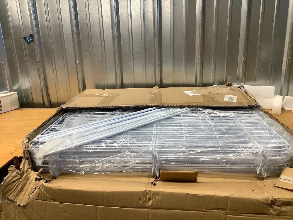 15 Panels No Dig Fence with Gate, 32 in(H) X 36 ft(L) Garden Decorative Fence Animal Barrier for Dogs, Rustproof Metal Garden Edging Border for Outdoor, Yard, Patio, Black, White - Image 2 - Lot 8083