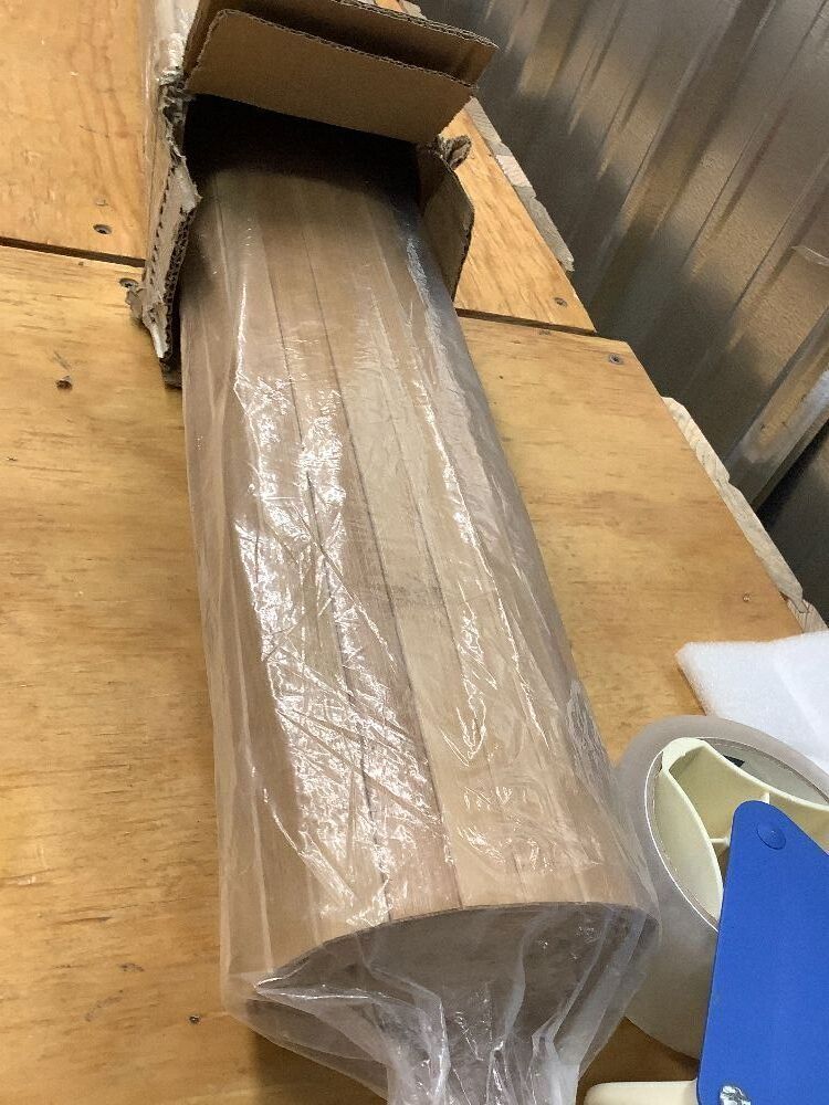 Natural Bamboo Wall Panel 48x96 Inch, Renewable Pole Wrap & Wainscoting for Interior Wall Decor, Bedroom, Living Room, Office & Kitchen Island (Carbonized) - Image 2 - Lot 8093