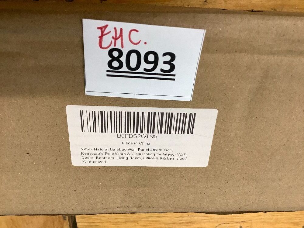 Natural Bamboo Wall Panel 48x96 Inch, Renewable Pole Wrap & Wainscoting for Interior Wall Decor, Bedroom, Living Room, Office & Kitchen Island (Carbonized) - Image 4 - Lot 8093