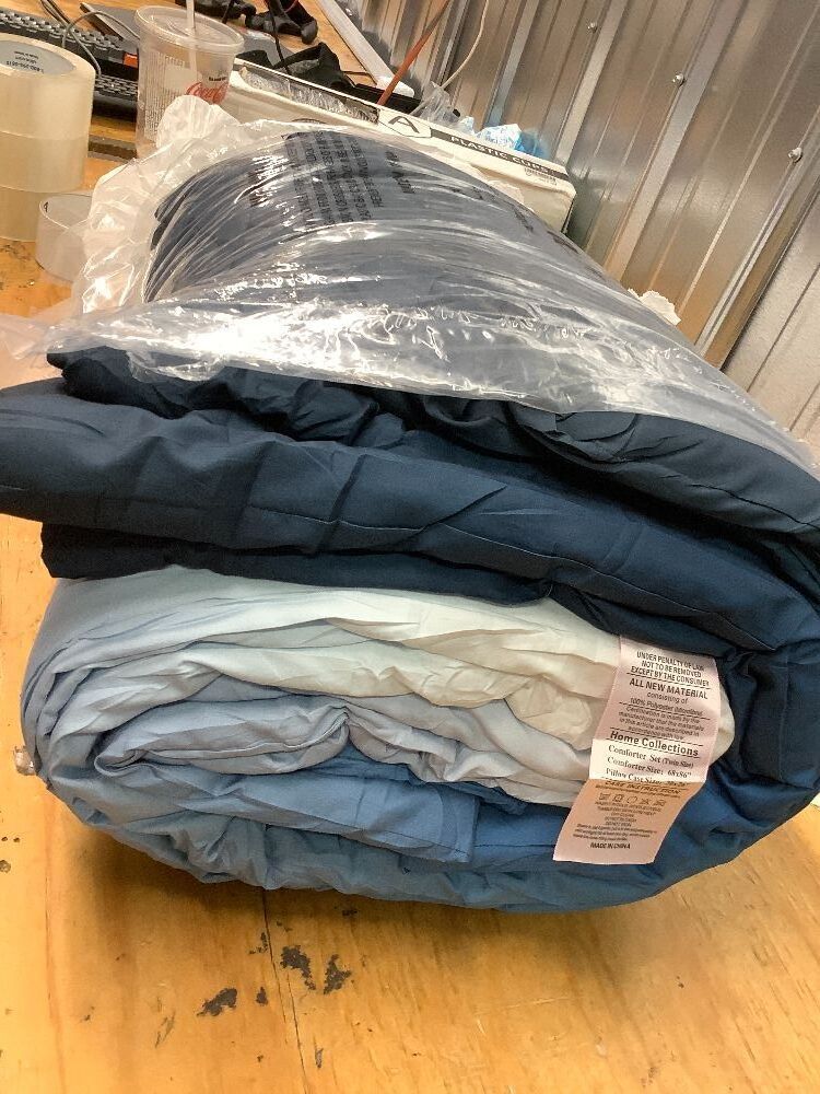 Wellboo Blue White Gradient Comforter Sets Twin Solid Ocean Sea Blue Bedding Comforters Cotton Modern Plain White and Sky Blue Gradient Soft Quilts Farmhouse Abstract Art Watercolor Comforters Warm - Image 3 - Lot 8103