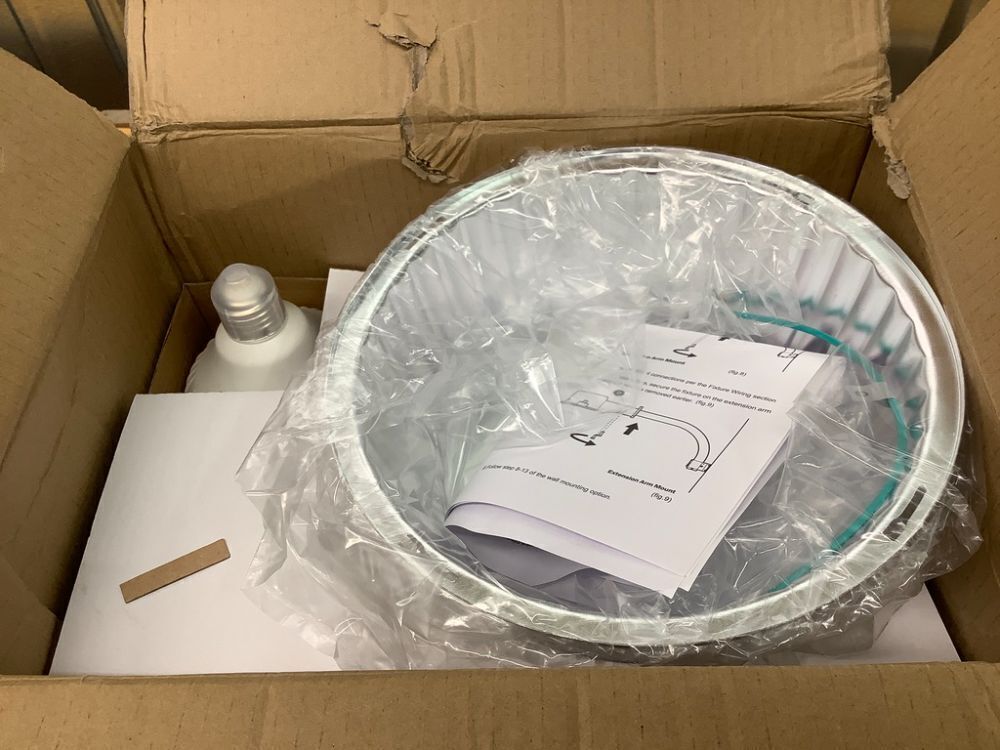 250W Equivalent Barn Light with 29W LED bulb Outdoor Dusk to Dawn Area and Flood Light with Photocell UL Listed LED Security Light for barn Garage Yard Warehouse 4000K 3300LM 120Vac Gray 1Pack - Image 2 - Lot 8118