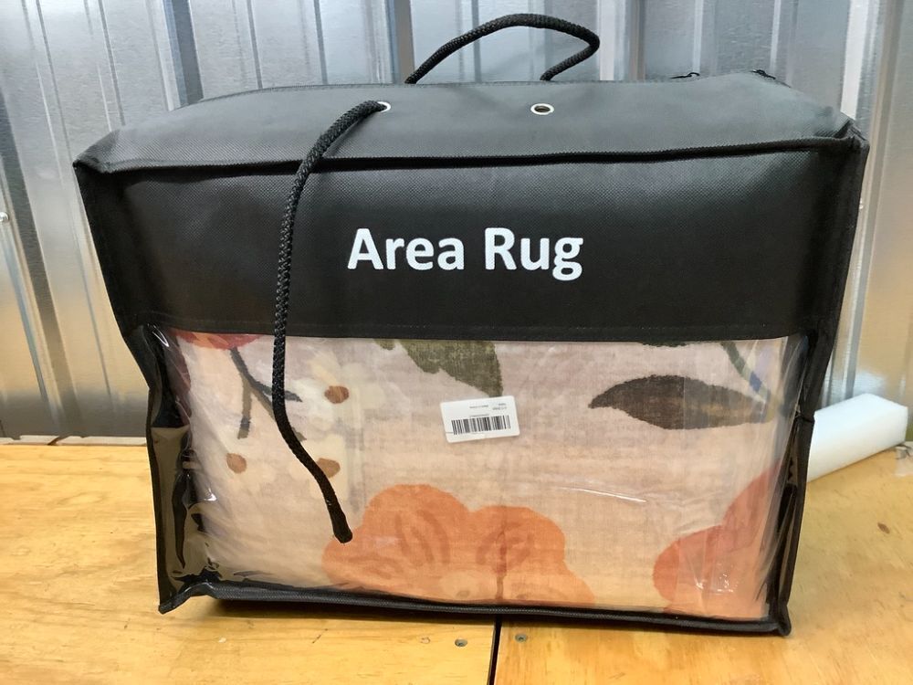 Rugcomf Area Rugs 8x10 Rug for Living Room Clearance Washable Boho Area Rug Non Slip Floral Vintage Low Pile Large Rug for Living Room, Bedroom, Farmhouse, Dining Room, Kids Playroom(Beige) - Image 2 - Lot 8125