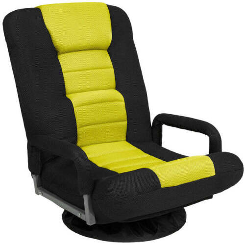 Gaming Floor Chair w/ 360-Degree Swivel, Armrest, Adjustable Backrest - Lot 8159