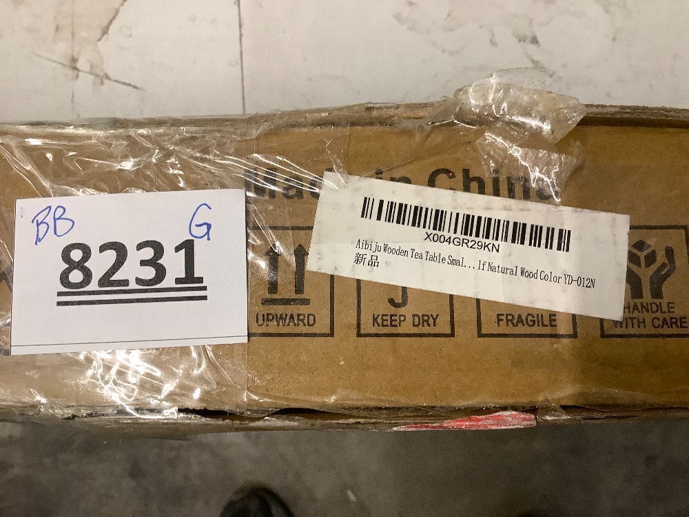 Wooden Tea Table Small Coffee Table, 2 Tier Coffee Table for Living Room, 35x16x17inch Tea Table Stand with Storage Shelf - Image 4 - Lot 8231