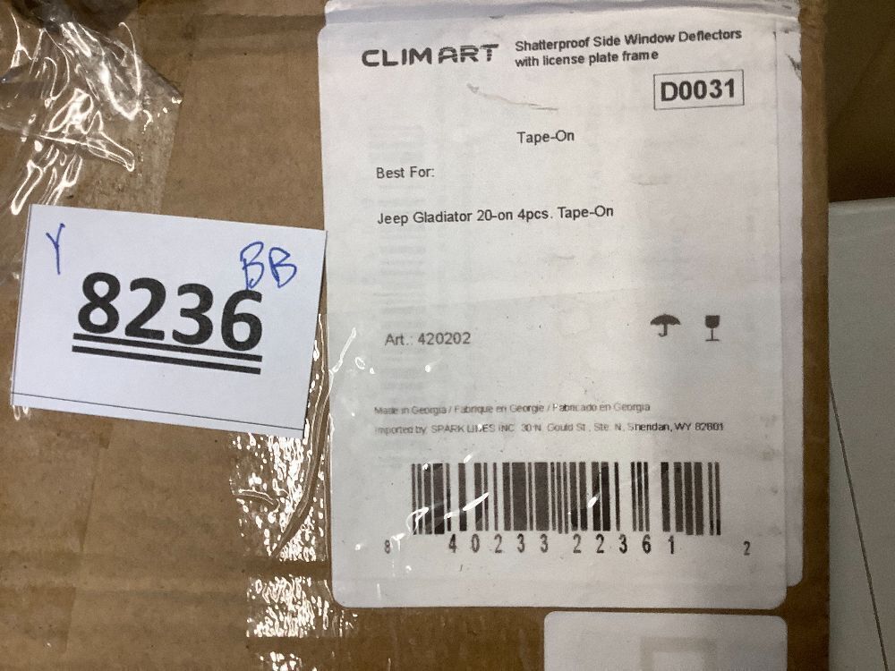 CLIM ART Incredibly Durable Rain Guards, Original Tape-on Window Deflectors, Vent Deflectors, Window Visors, 4pcs - Image 4 - Lot 8236
