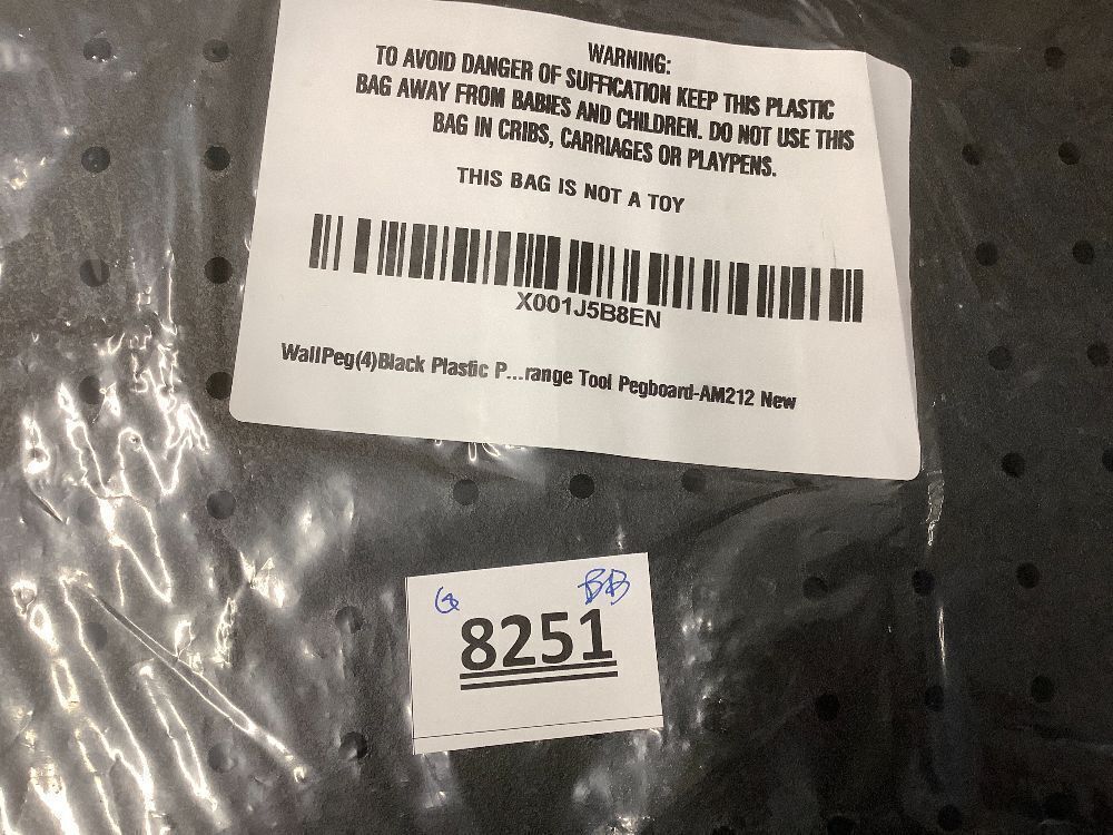 Pegboard Kit - 4 Each 24"x16" Peg Board Panels - Made in USA - Mounted Size is 48" x 24" Pegboards Wall Organizer for Walls Home, Garage Tool Storage, Office Organization, Kitchen, Craft Room - Image 3 - Lot 8251