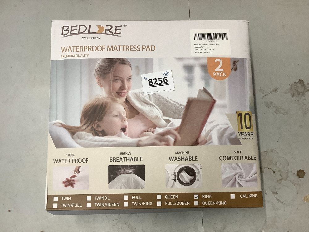 Waterproof Mattress Protector, King Size Mattress Pad with Deep Pocket 6"-18" Depth, Soft Noiseless Dirt-Proof Bed Mattress Cover Washable for Home, Bedroom, Hotel - Image 3 - Lot 8256