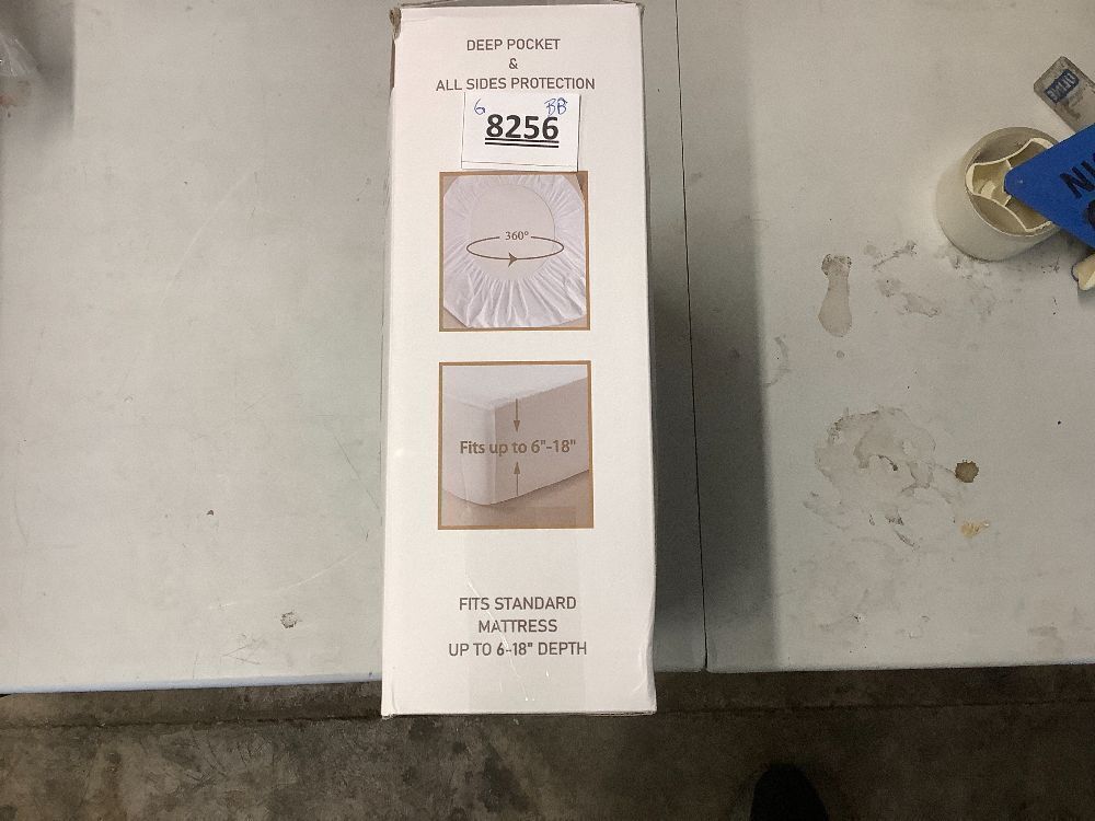 Waterproof Mattress Protector, King Size Mattress Pad with Deep Pocket 6"-18" Depth, Soft Noiseless Dirt-Proof Bed Mattress Cover Washable for Home, Bedroom, Hotel - Image 6 - Lot 8256