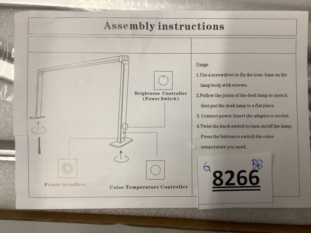 Nail Table Light Foldable - Nail Light for Desk, Square Led Frame Manicure Nail Desk Lamp for Tattoo Lash Tech, 3 Color Temperature 4000k-6500k - Image 3 - Lot 8266