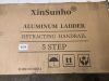 5 Step Ladder, Retractable Handgrip Folding Step Stool with Anti-Slip Wide Pedal, Aluminum Stool Ladders 5 Steps, 330lbs Safety Household Ladder - Thumbnail 3