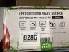 LED Outdoor Wall Sconce 24" 22W 120-277V CCT Selectable 3000/4000/5000K Dimmable Clear Seeded Glass, Black ETL - Thumbnail 5