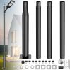 13ft Tall Street Light Pole,Metal Street Lamp Post for Outside Solar Lights Split Pole for Light with Mounting Steel Anchors Accessory for Outdoor,Backyard,Park,Parking,Driveway Pathway - Thumbnail 1