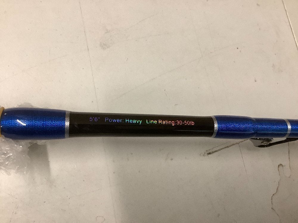 Fiblink Saltwater Offshore Trolling Rod Conventional Boat Rod Carbon Fishing Pole(6-Feet, 30-50lb) - Image 2 - Lot 5052