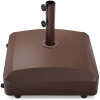 Fillable Mobile Umbrella Base Stand w/ 4 Wheels, 2 Locks, 123lb Capacity - Thumbnail 1
