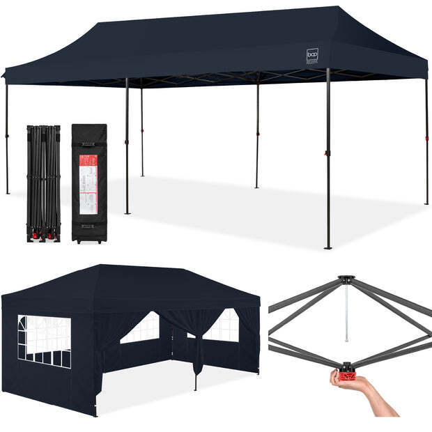 Pop Up Party Tent Canopy w/ 1-Button Easy Setup - 10x20ft - Image 1 - Lot 8165