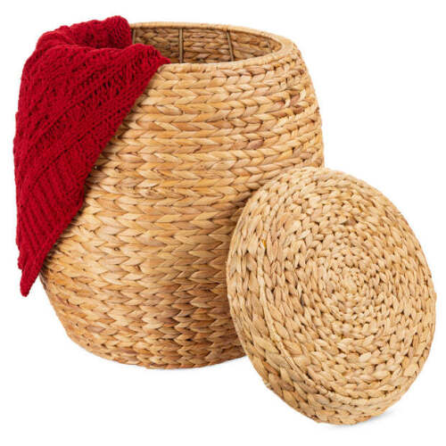 Multipurpose Hyacinth Storage Tote Basket - Lot 8180