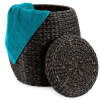 Multipurpose Hyacinth Storage Tote Basket - Thumbnail 1