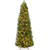 Pre-Lit Artificial Scotch Pine Pencil Christmas Tree w/ Metal Stand - Thumbnail 1