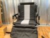 Alpha Camper Folding Portable Stadium Seat Chair for Bleachers with Arm Rest, Black Grey - Thumbnail 2
