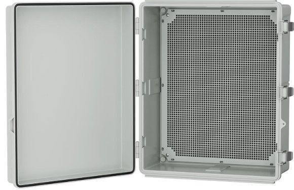 Joinfworld Weatherproof Electrical Box Outdoor Cable Box Enclosure 19.7x15.7x7.9 IP65 PVC Grey Cover Outside Waterproof Enclosure for Electrical Connection - Image 1 - Lot 8268