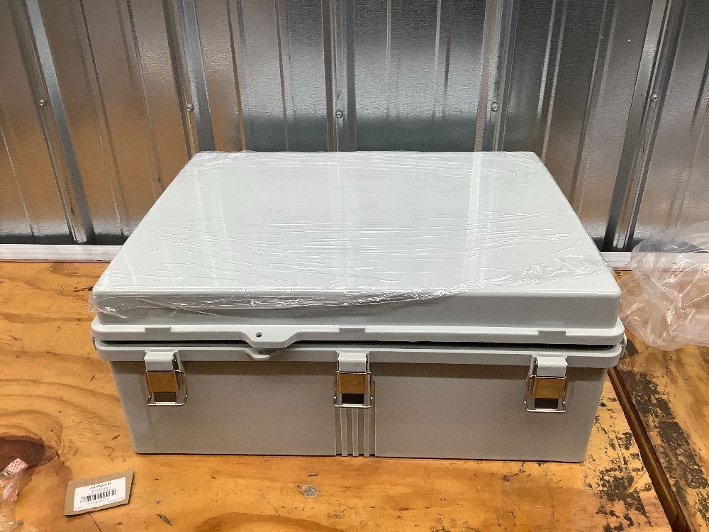 Joinfworld Weatherproof Electrical Box Outdoor Cable Box Enclosure 19.7x15.7x7.9 IP65 PVC Grey Cover Outside Waterproof Enclosure for Electrical Connection - Image 2 - Lot 8268
