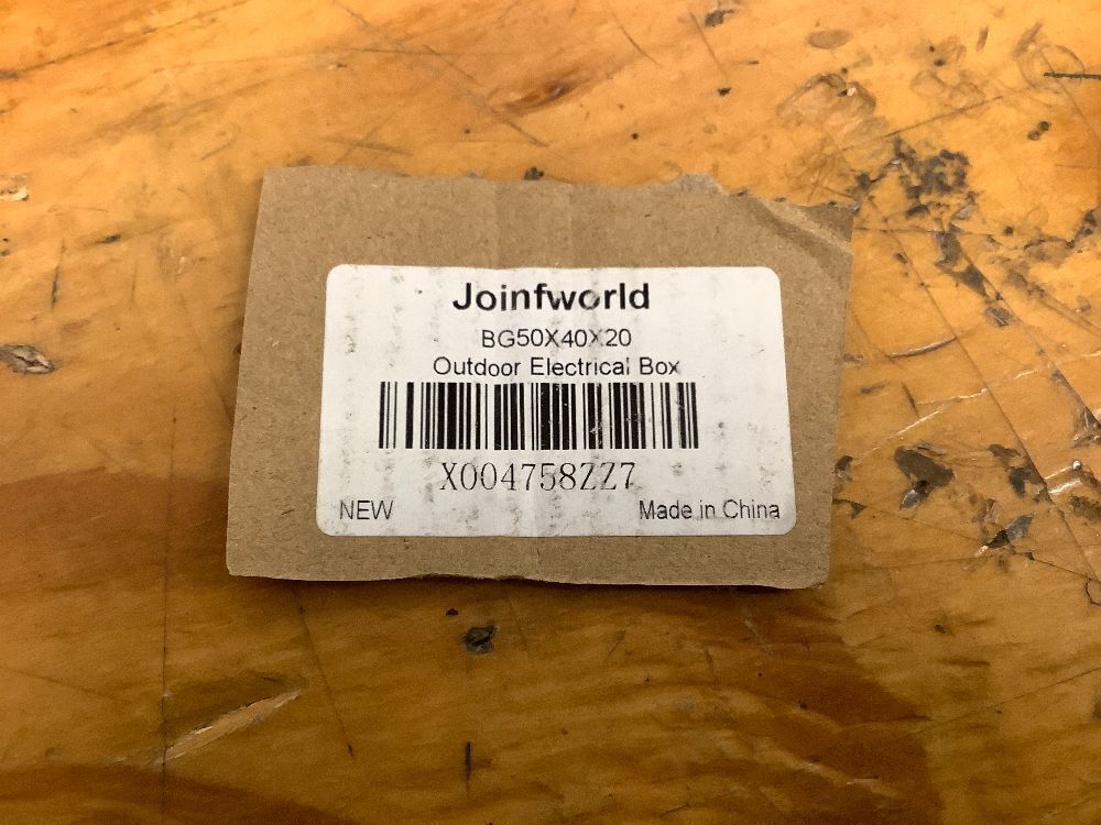 Joinfworld Weatherproof Electrical Box Outdoor Cable Box Enclosure 19.7x15.7x7.9 IP65 PVC Grey Cover Outside Waterproof Enclosure for Electrical Connection - Image 4 - Lot 8268