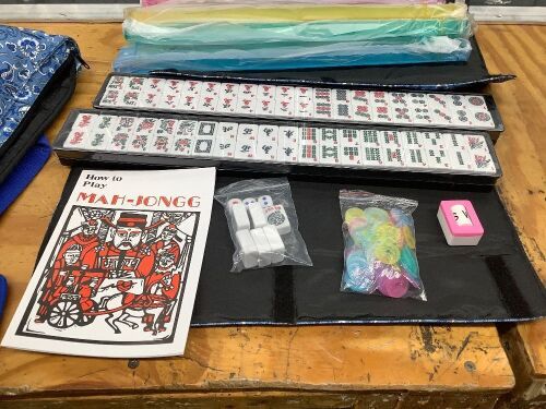 Mah-Jong Set with Manual, Tile Holders, Dice, etc. - Lot 8273