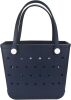 Rubber Beach Bag, Washable Moisture Resistant Durable Open Hole Tote Bag Beach Vacation Essentials - Thumbnail 1