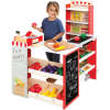 Kids Pretend Play Grocery Store Supermarket Toy Set w/ Accessories - Thumbnail 1
