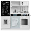 Pretend Play Kitchen Wooden Toy Set for Kids with 11 Accessories - Thumbnail 1