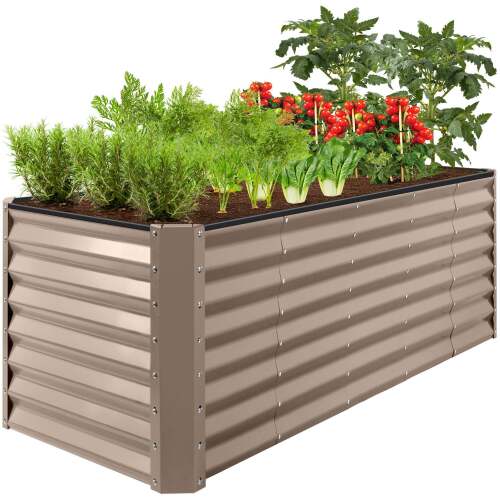 Outdoor Metal Raised Garden Bed for Vegetables, Flowers, Herbs - 8x2x2ft - Lot 8611