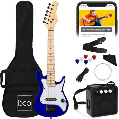 Kids Electric Guitar Beginner Starter Kit w/ 5W Amplifier - 30 in - Lot 8323