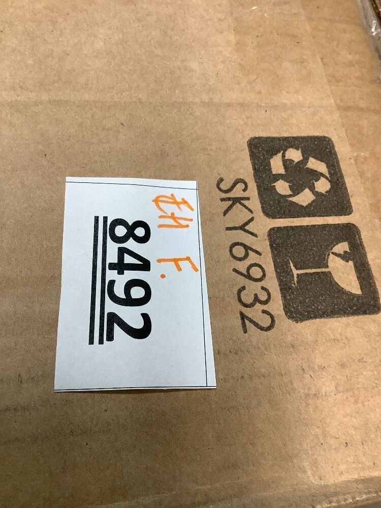 Pre-Lit Snow Flocked Artificial Pencil Christmas Tree w/ Multicolor Lights - Image 3 - Lot 8492