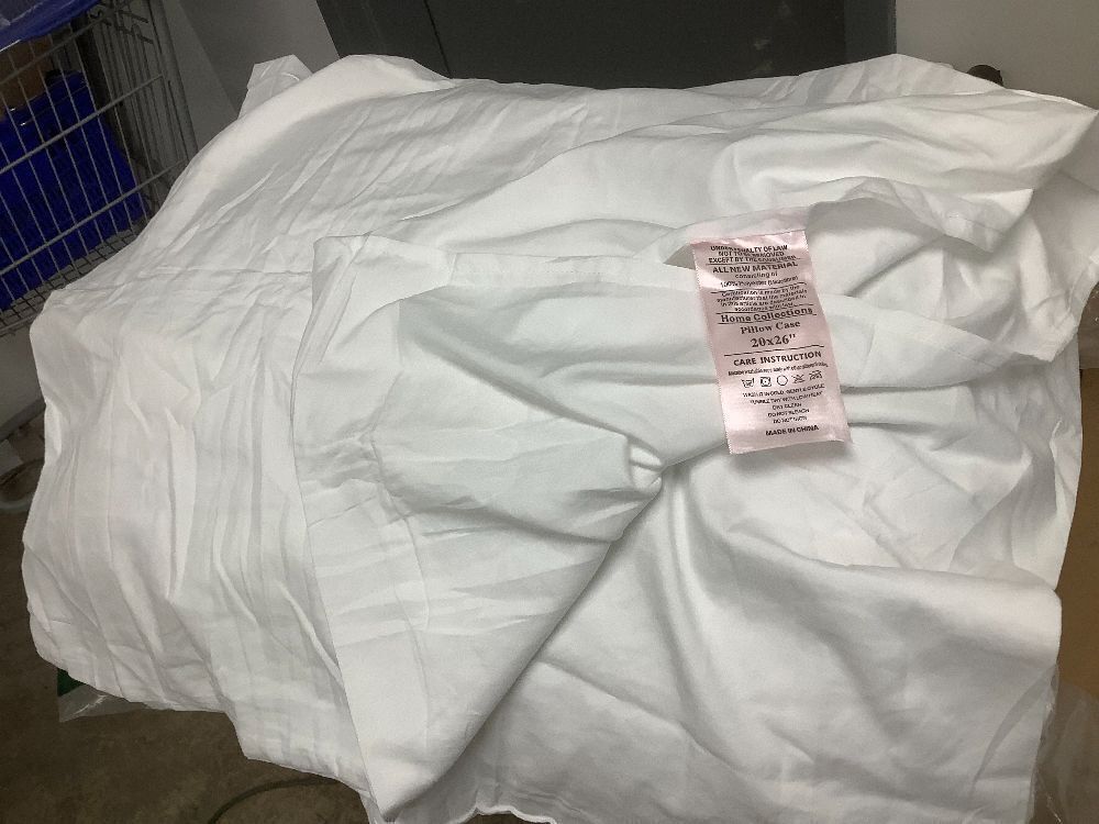 Queen Size Comforter Set, White Soft Prewashed Bedding for All Seasons, 3 Pieces - Image 3 - Lot 8690