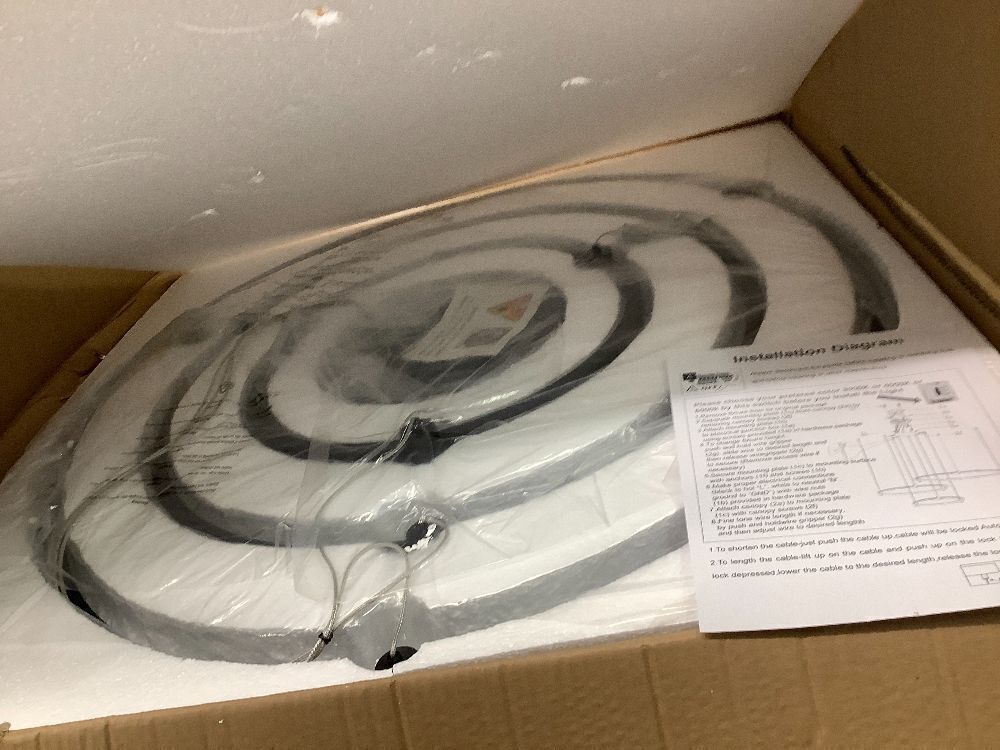 Modern Led Chandelier, 3-Rings Light Modern Led Pendant Light Black Dimmable Integrated Ceiling Hanging Pendant Lighting for Kitchen Island Dining Room Living Room Office 3000K 4000K 6000K - Image 2 - Lot 8619