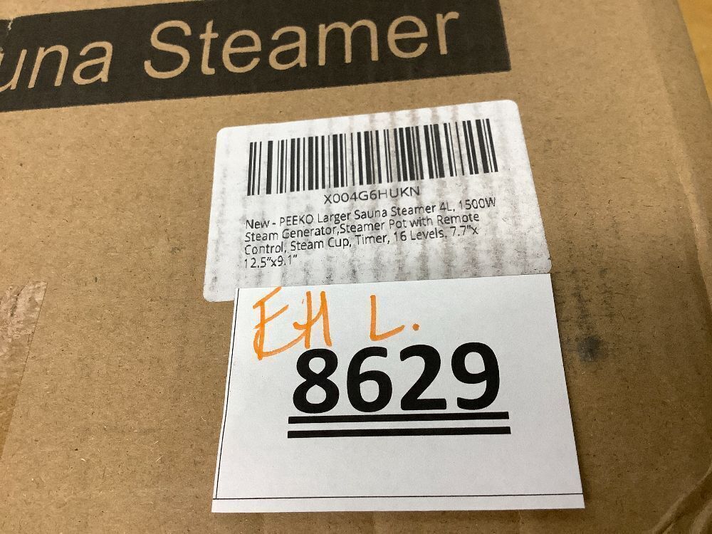 PEEKO Larger Sauna Steamer 4L, 1500W Steam Generator,Steamer Pot with Remote Control, Steam Cup, Timer, 16 Levels, 7.7”x 12.5”x9.1”， - Image 4 - Lot 8629