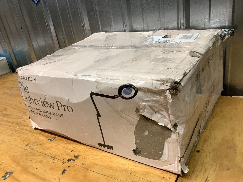 Brightech Lightview Pro Magnifying Glass with Stand & Light, Magnifying Floor Lamp with 6-Wheel Rolling Base for Facials & Lashes – Dimmable LED Work Light for Crafts, Sewing, and Projects - 5 Diopter - Image 3 - Lot 8632