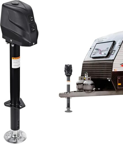 FZZD 5500-7500lbs Electric A-Frame Trailer Jack, 23.2" Vertical Travel, 12V DC,for RV Trailer, Camper - Lot 8633