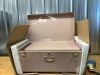 Vixdonos Decorative Box Set of 3 Metal Trunks Chest with Safety Lock Clasp for Treasure Organization and Home Dorm Decor,26.8x16.5x11Inches - Thumbnail 2