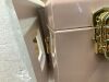 Vixdonos Decorative Box Set of 3 Metal Trunks Chest with Safety Lock Clasp for Treasure Organization and Home Dorm Decor,26.8x16.5x11Inches - Thumbnail 6